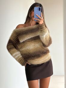 Aloruh Women Sweaters,Autumn,Winter - Coffee Brown - View 6