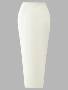 Bonvoyette 女款夏季海灘度假 3D 花卉裝飾單肩比基尼套裝，優雅白色三件式泳衣套裝 - 白色 - 查看 9