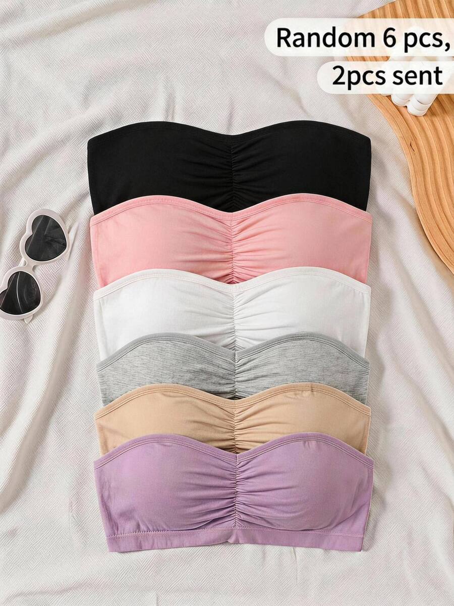 SHEIN 兒童 2件組 青少年女孩內衣與胸罩 - 彩色 - 查看 1