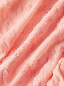 SHEIN MOD Gaun Jacquard Wanita Manis dengan Pinggang Kerut Seksi dan Elegan untuk Liburan Pesta Koktail Musim Panas Warna Merah Muda dan Merah - Dusty Pink - View 8