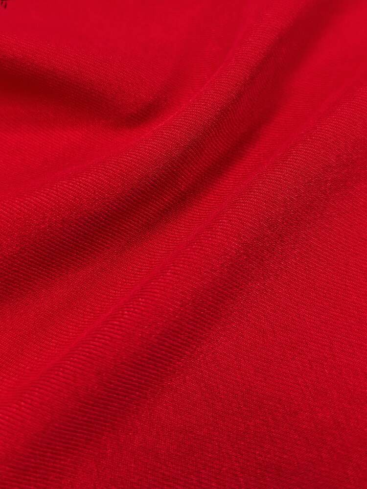 RosyDaze Women's Solid Color Shawl Collar Long Sleeve Casual Office Blazer - Red - View 5