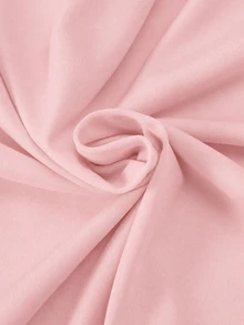 Teen Girl Solid Color Crew Neck Long Sleeve T-Shirt And Wide Leg Pants Casual Baggy Set Birthday Party Pink Autumn - Pink - View 7