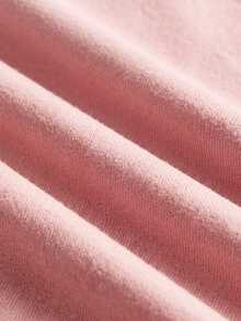 Loomaby Pregnant Women Off-Shoulder Fishtail Baby Shower Long Sleeve Dress For Maternity Fall - Pink - View 8