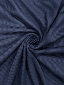 Selianne 2pcs Set Women Solid Color Side Tie Tank Top And Wide Leg Pants Suit - Navy Blue - View 8