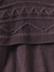Girls' Heavy Cable Knit Casual Loose Long Sleeve Sweater Dress Autumn Winter - Coffee Brown - View 4