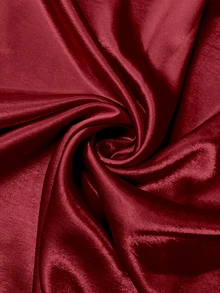 GlowEve CURVE Plus Size Women's Solid Color Pleated Elegant Celestial Waist-Cinched Party Cocktail Formal Dress Autumn Wedding Red - Burgundy - View 7