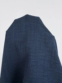 Easowa Women's Fall/Winter Dress Casual Modest Solid Color Long Dress Brunch Navy Blue - Navy Blue - View 6