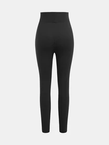 SHEIN 2条装少女纯色简约日常穿搭打底裤，时尚秋冬款 - 彩色 - 查看 7
