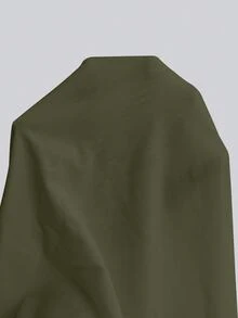Manfinity Homme Men's Autumn Casual Versatile Solid Color Long Sleeve T-Shirt - Army Green - View 6