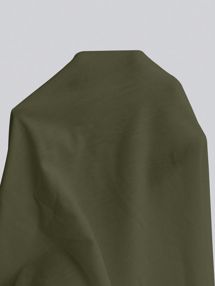 Manfinity Homme Men's Autumn Casual Versatile Solid Color Long Sleeve T-Shirt - Army Green - View 6