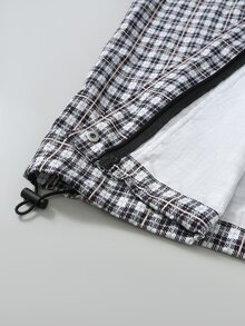 PAVTROS Men's Plaid Long Sleeve Casual Hooded Jacket - Multicolor - View 7