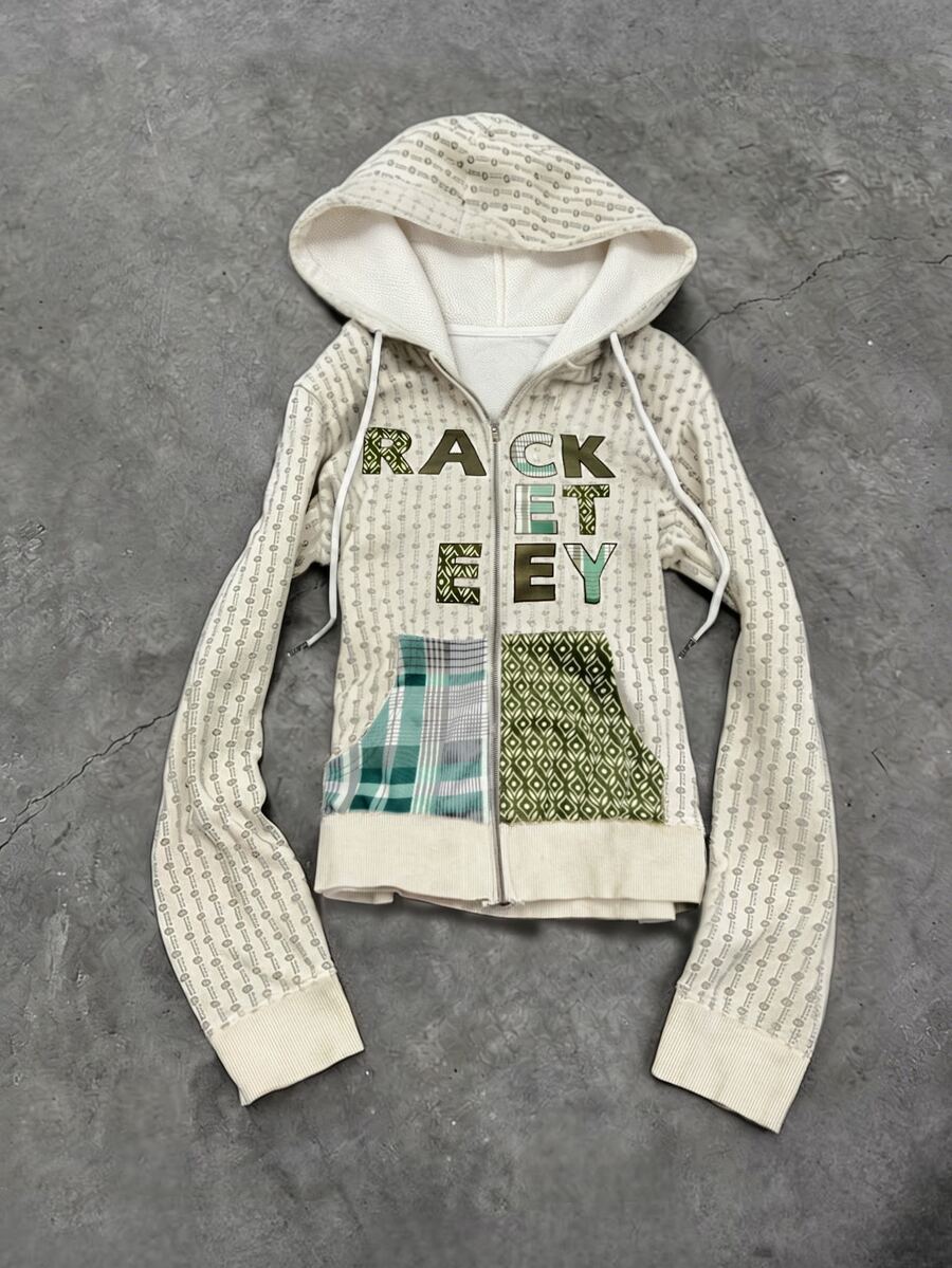 IslaSuriya Women's Letter Print Zip-Up Long Sleeve Hooded Sweatshirt - Multicolor - View 1