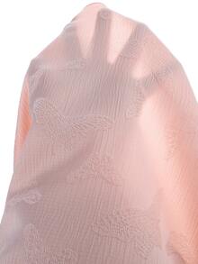 SHEIN Textured Fabric Flower Girl Dress With Bow Shoulder Decor, A-Line Silhouette, Short Length, Suitable For Weddings, Parties, Birthdays, Banquets - Pink - View 7