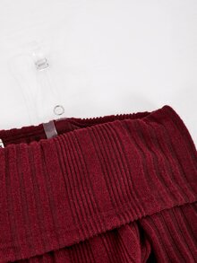 青少年女孩長袖返校舞會禮服 美式秋季風格 秋季穿搭 秋季禮服 秋冬款 - 酒紅色 - 查看 8
