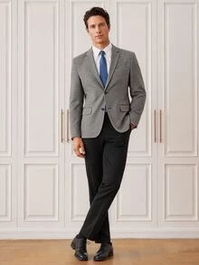 Officeau Men's 2pcs Old Money Multicolor Suits, Blazer & Pants, For Business Formal/ Evening - Multicolor - View 1