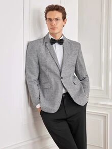 Officeau Men's 2pcs Old Money Multicolor Suits, Blazer & Pants, For Business Formal/ Evening - Multicolor - View 3