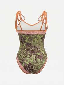 Swim Oasis 26SS 春夏度假風 魚骨波西米亞風 一件式泳衣附短褲 2件套 - 彩色 - 查看 7