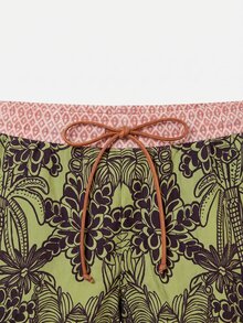 Swim Oasis 26SS 春夏度假風 魚骨波西米亞風 一件式泳衣附短褲 2件套 - 彩色 - 查看 11