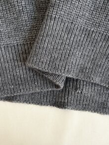 GlowEve Cardigan Kerah Pelaut Berenda Kontras dengan Simpul Depan, Cocok untuk Brunch, Pesta Teh, Warna Abu-abu, Musim Gugur, Gaya Prancis Elegan - Grey - View 6
