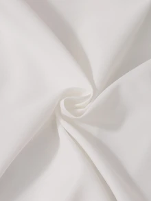 SHEIN 少女休閒可愛短袖前開鈕扣襯衫上衣 夏季返校日常穿搭上衣 - 白色 - 查看 8