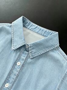 Resyla Women's Single-Breasted Casual Versatile Daily Short Sleeve Shirt - Multicolor - View 5