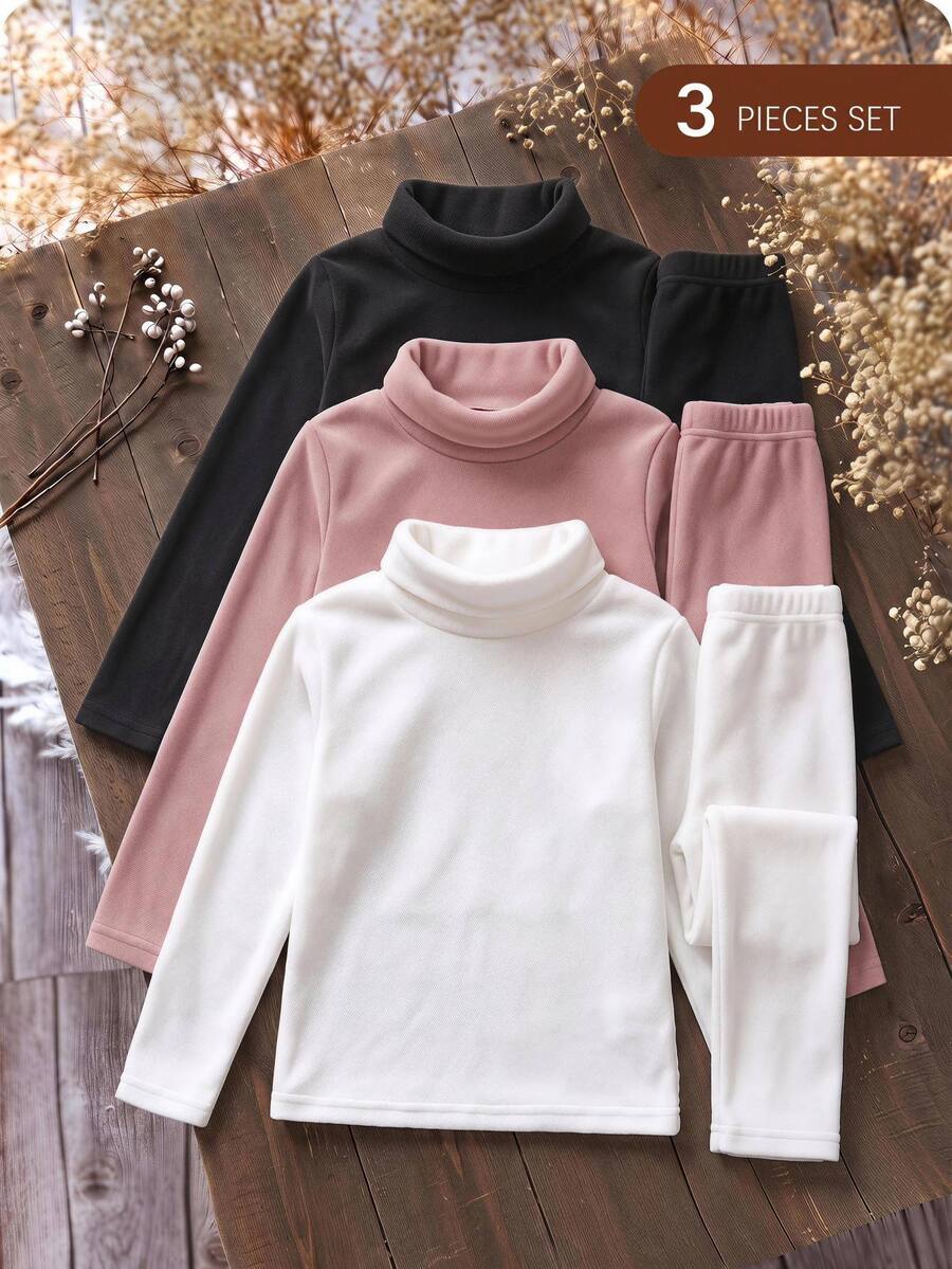 SHEIN 3件組女嬰秋季上衣 - 彩色 - 查看 1