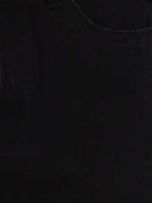 MUSEYN Black Denim Mid Rise Wide Leg Back Buckle Detail Jeans Versatile Everyday Casual Fall - Black - View 6