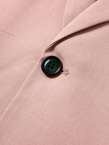 Calvornis Men's Summer Short-Sleeved Formal Blazer & Suit Shorts, Suitable For Daily Business Parties, Ceremony - Pink - View 5