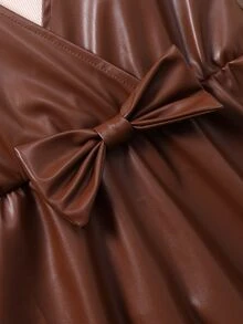 SHEIN Tween女孩純色長袖返校舞會禮服 女童服飾 8-12歲 萬聖節套裝 - 彩色 - 查看 6
