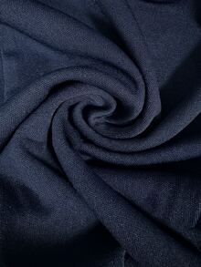 RosyDaze New Elegant Solid Color Mesh Patchwork Dress, Suitable For Spring, Summer, Autumn, Winter, Outings, Dates, Festivals, Formal Occasions, Parties, Navy Blue Off-The-Shoulder Dress - Blue - View 6