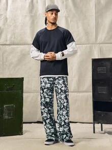 Norleigh Men's Camouflage Long Pants, Casual Sports Outdoor, Summer - Army Green - View 7