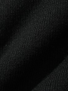 FRIFUL Women's Autumn Plaid Sweater With Tie Neckline - Black - View 9