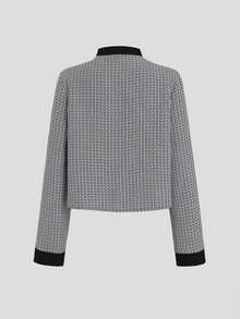 Sweetra Sweet And Elegant Commuter-Style Coat For Women, Decorated With Bow Tie Straps, Perfect For Autumn And Winter Temperament Outfits - Multicolor - View 2