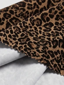 Solflare Plus Size Women Leopard Print Square Neck Sleeveless Jumpsuit, Suitable For Summer Party Brown Business Casual - Multicolor - View 6