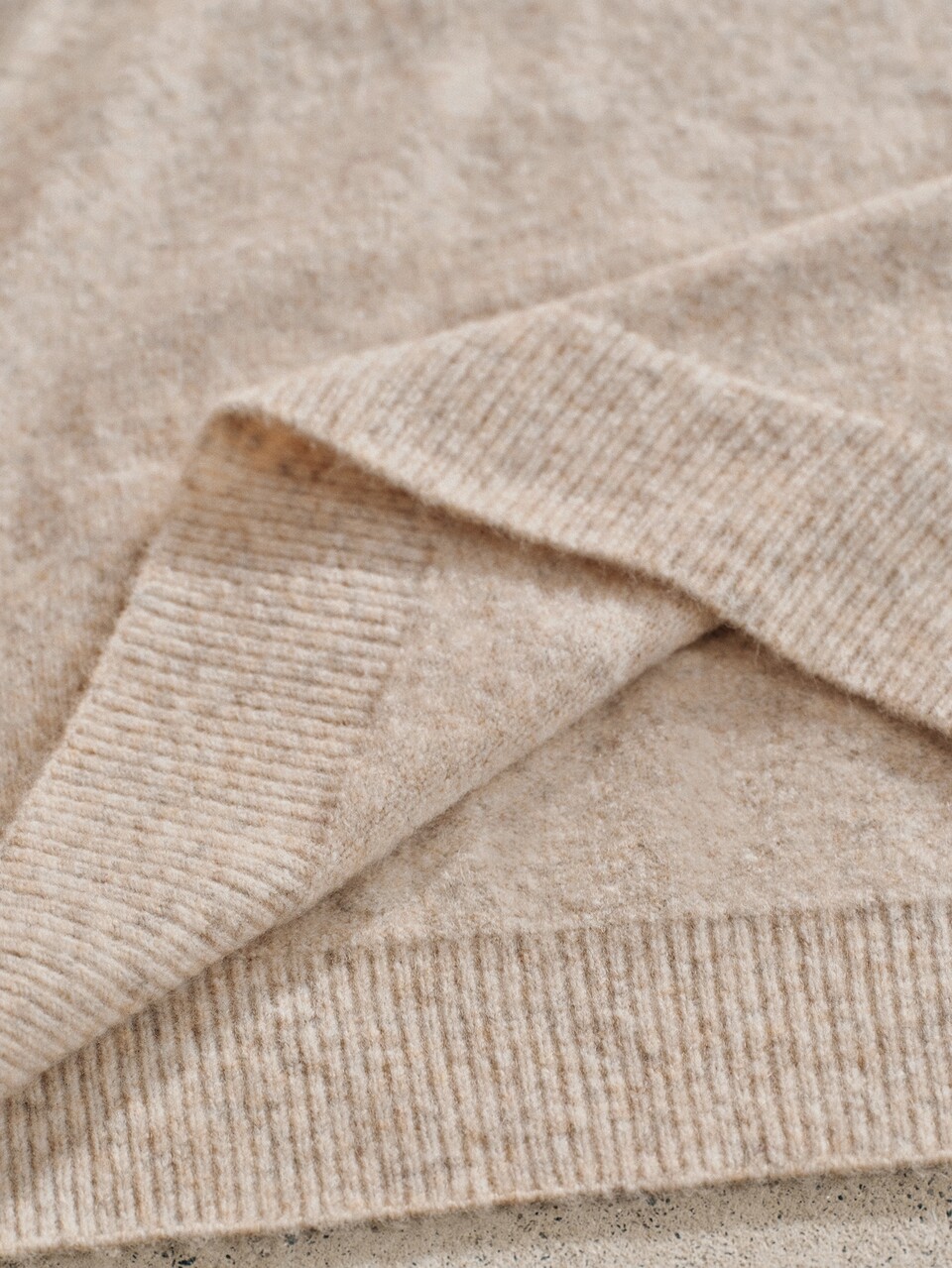 Drop Shoulder Whipstitch Detail Sweater Without Belt