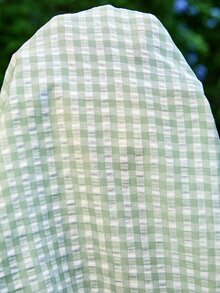 Lyckli 孕妇休闲格子吊带哺乳连衣裙，夏季款 - 薄荷綠 - 查看 8