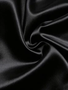 Modelyn Spring Summer Retro Print Silk Scarf High Waist Wide Leg Draped Slimming Straight Leg Suit Trousers For Women - Black - View 4