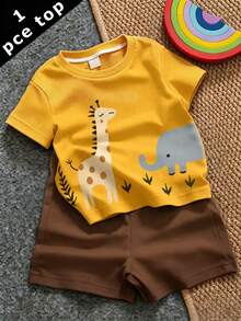 Baby Boy Casual Minimalist Top Suitable For Spring And Summer - Multicolor - View 5
