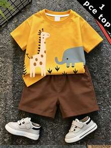 Baby Boy Casual Minimalist Top Suitable For Spring And Summer - Multicolor - View 1