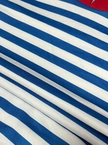 Trelyra Sweatshirt Bergaris Longgar Bergaya Vintage Baru, Sweatshirt Lengan Panjang Kasual - Blue and White - View 8