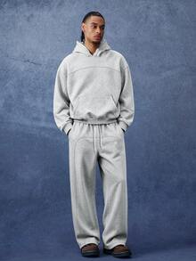 PAVTROS Men's Hoodie And Sweatpants Set - Grey - View 1