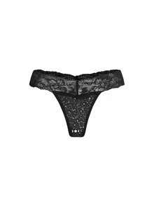 AltBold Sexy Lace Patchwork Thong 3-Piece Set - Multicolor - View 8