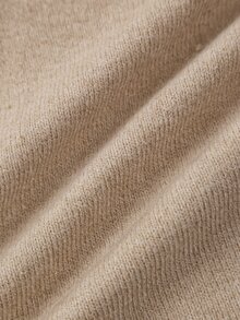 Louniche Women's Elegant Casual Intellectual V-Neck Symmetrical Cinched Waist Cinched Knit Cardigan Brunch Office Khaki Autumn Winter Festival Modern Vintage - Khaki - View 7