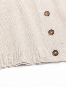 EMERY ROSE Knitted V-Neck Sleeveless Vest Top With Pockets Fall Autumn Fall Clothes For Women Clothes Women Fall Winter Sweater Fall Winter 2026 - Apricot - View 6
