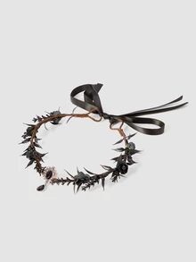 MortiRose 1pc Gothic Vintage Headpiece - Perfect Match For Holiday Attire And Celebration Events, Ideal Gift Accessory, Decoration And Costume,  For Halloween - Black - View 4