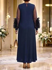 Fleurora Spring And Summer Autumn And Winter Elegant Party Dinner Formal Wedding Fall Navy Blue - Navy Blue - View 2
