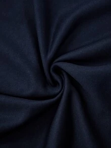 Sonviro Herrset med långärmad dragkedja i kontrastfärg, trendigt och mångsidigt pullover-set - Marinblå - Visa 6