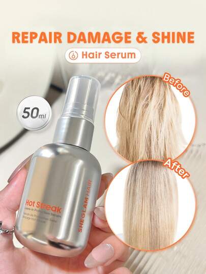 SHEGLAM HAIR Hot Streak Leave-In Schutzserum – 50 ml / 1,69 fl oz, Hitzeschutzspray für die Haare, Haarserum, All-in-One Leave-In Spray, federleicht, schützt und beugt Schäden vor, schützt vor UV-Schäden, stärkt, pflegt und spendet Feuchtigkeit, für alle Haartypen geeignet, Hitzeschutzspray