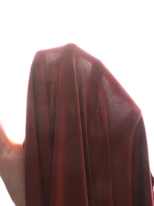 SHEIN 青少年女孩派對穿搭單肩中長洋裝，優雅單肩洋裝，秋冬季女孩服飾，新年洋裝 - 酒紅色 - 查看 8