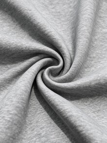 GlowEve CURVE Sweatshirt Longgar Wanita Abu-abu Leher V dengan Pita Mutiara, Model Santai dan Lembut, Ukuran Plus - Grey - View 5